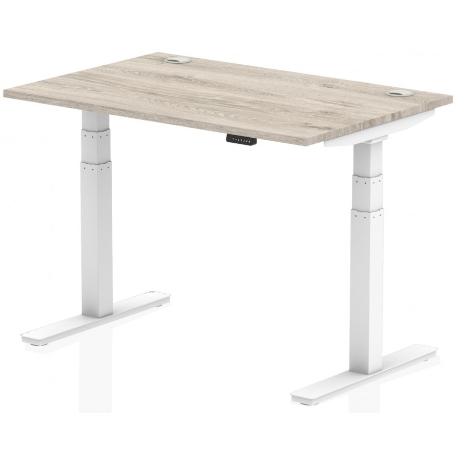 Rayleigh Air Height Adjustable Sit Stand Desk With Cable Ports